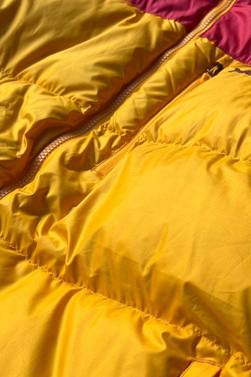 22'S BI-COLOR 700-FILL DOWN JACKET / YELLOW [SIZE: L USED]
