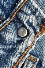 画像をギャラリービューアに読み込む, MADE IN CANADA 89'S 550 DENIM PANTS ORANGE TAB / INDIGO [SIZE: 34 USED]
