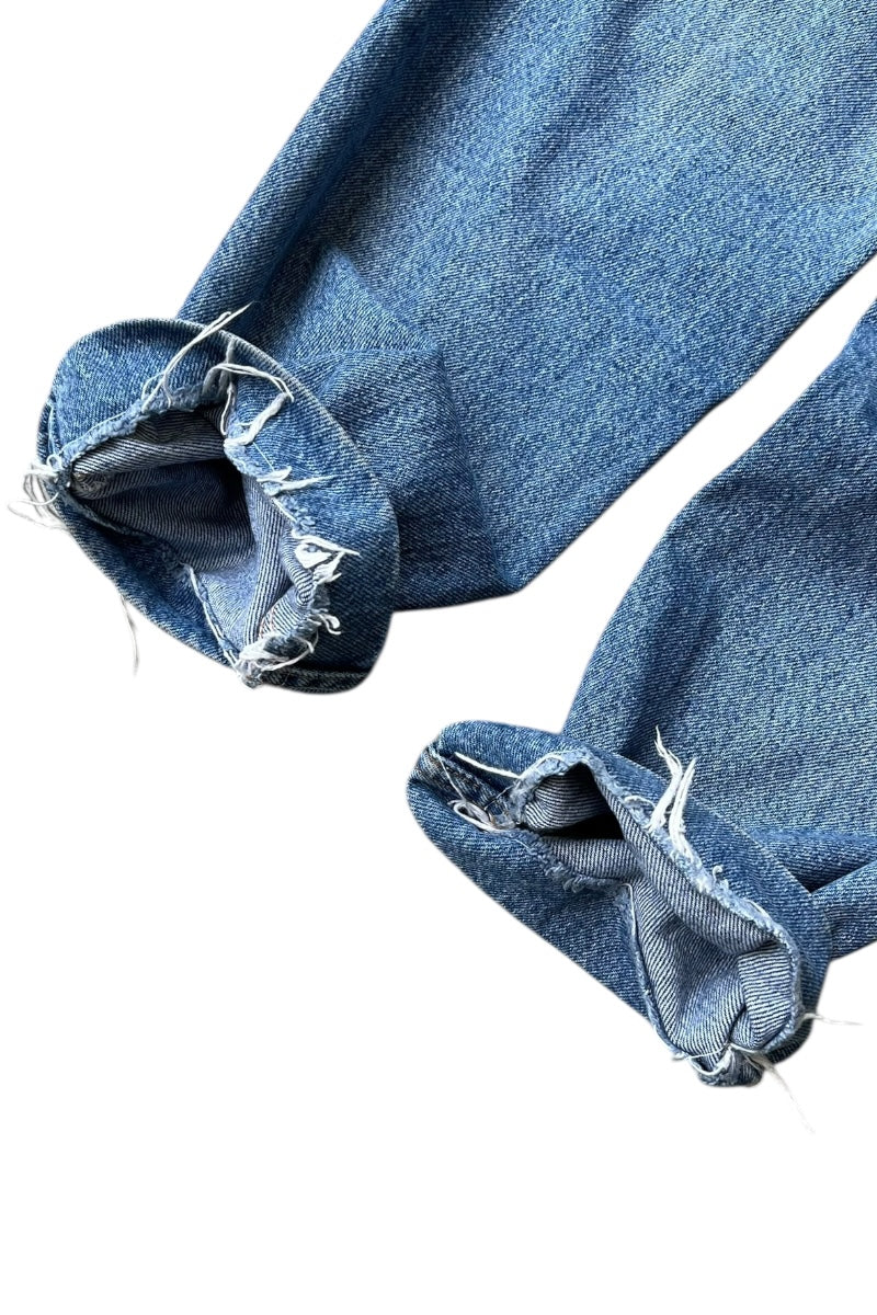 MADE IN CANADA 89'S 550 DENIM PANTS ORANGE TAB / INDIGO [SIZE: 34 USED]