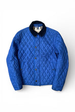 画像をギャラリービューアに読み込む, NYLON QUILTING JACKET / BLUE [SIZE: S USED]
