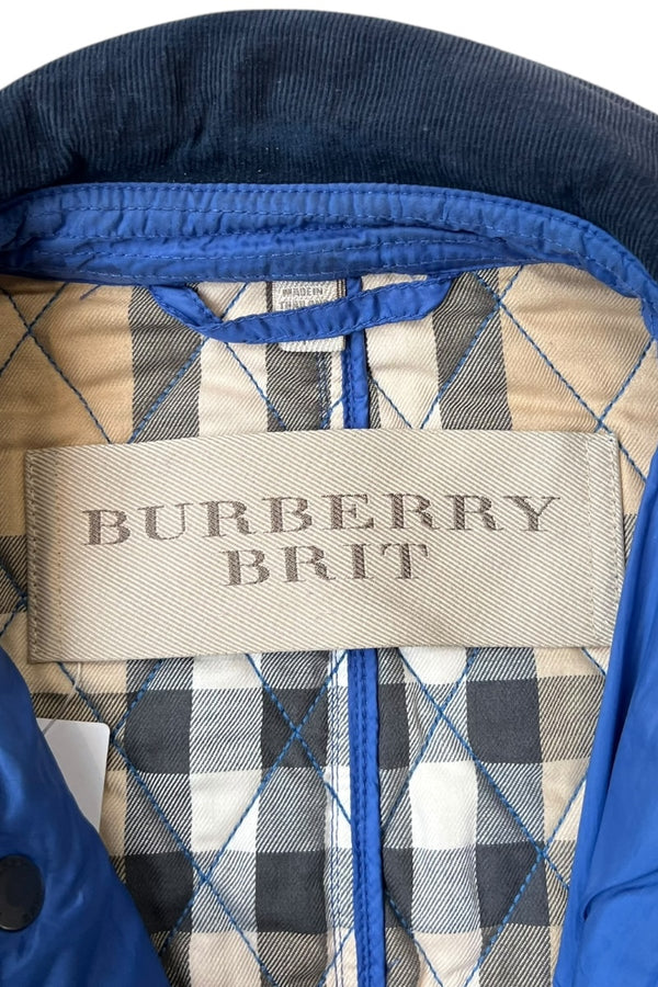 NYLON QUILTING JACKET / BLUE [SIZE: S USED]
