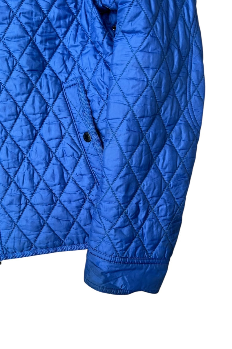 NYLON QUILTING JACKET / BLUE [SIZE: S USED]