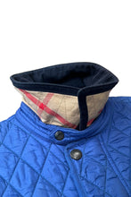 画像をギャラリービューアに読み込む, NYLON QUILTING JACKET / BLUE [SIZE: S USED]
