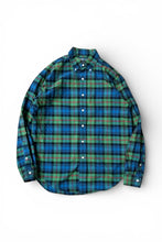 画像をギャラリービューアに読み込む, 90'S L/S CHECK SHIRT / GREEN [SIZE: M USED]
