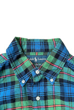 画像をギャラリービューアに読み込む, 90'S L/S CHECK SHIRT / GREEN [SIZE: M USED]

