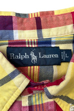 画像をギャラリービューアに読み込む, 90'S L/S BD CHECK SHIRT / YELLOW [SIZE: L USED]

