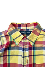 画像をギャラリービューアに読み込む, 90'S L/S BD CHECK SHIRT / YELLOW [SIZE: L USED]
