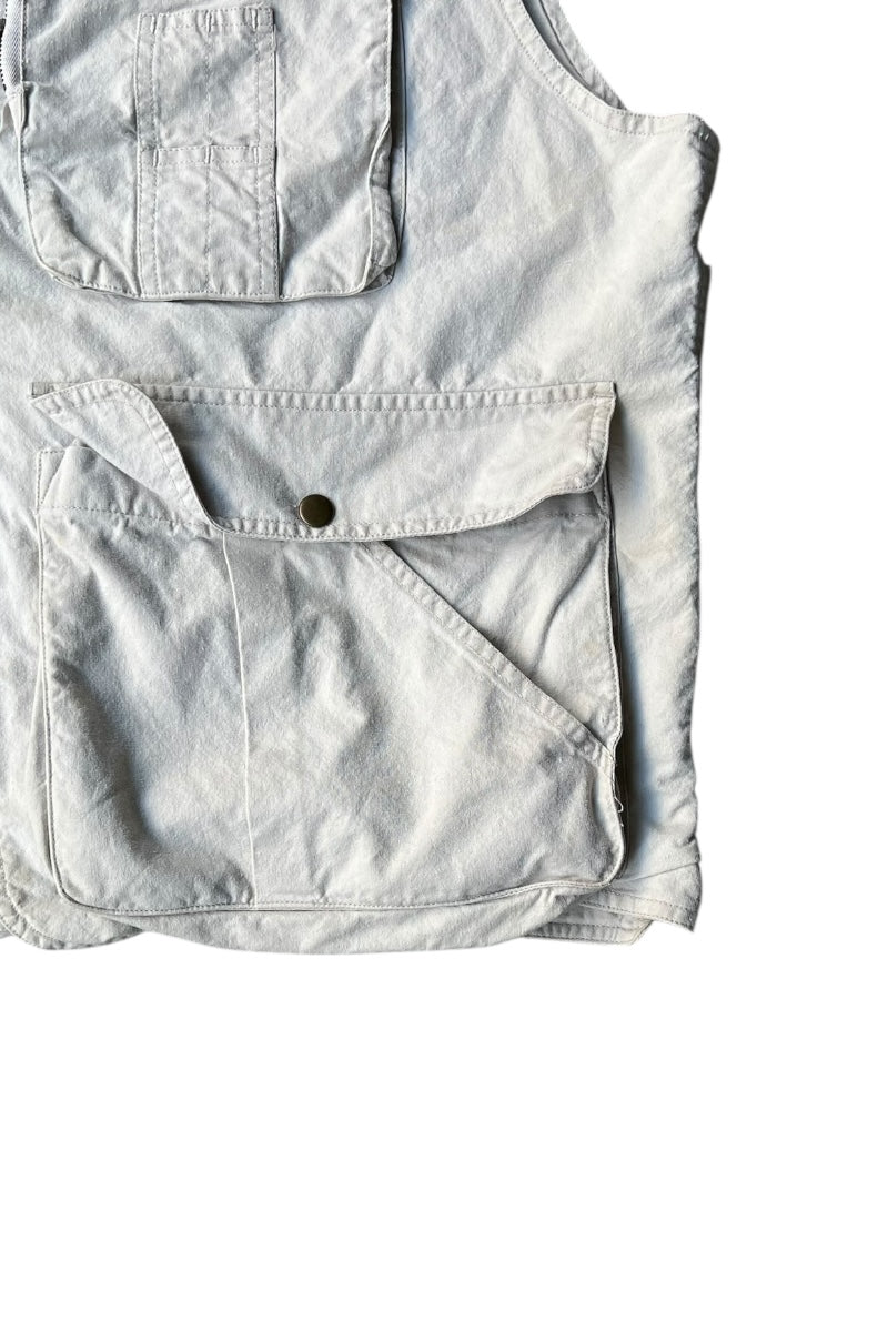 80'S SAFARI VEST / BEIGE [SIZE: XL USED]