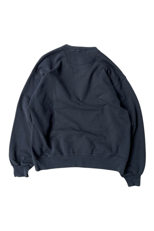 MADE IN USA 90'S ONE POINT LOGO SWEATSHIRT / BLACK [SIZE: L USED]