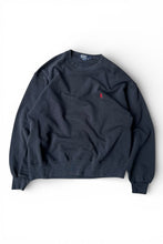 画像をギャラリービューアに読み込む, MADE IN USA 90'S ONE POINT LOGO SWEATSHIRT / BLACK [SIZE: L USED]

