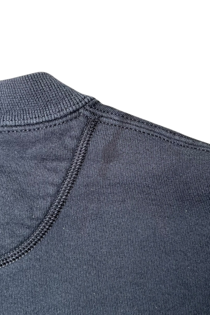 MADE IN USA 90'S ONE POINT LOGO SWEATSHIRT / BLACK [SIZE: L USED]