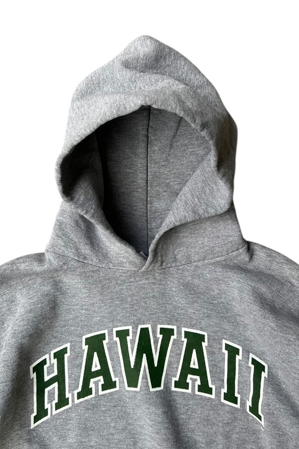 90'S HAWAII HOODIE SWEATSHIRT / GREY [SIZE: XL USED]