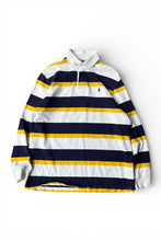 画像をギャラリービューアに読み込む, 90'S L/S RUGBY SHIRT / MULTI [SIZE: M USED]
