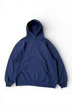 画像をギャラリービューアに読み込む, MADE IN USA 90'S HODDIE SWEATSHIRT / NAVY [SIZE: XL USED]
