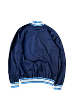 画像をギャラリービューアに読み込む, MADE IN USA 83-85'S BASEBALL HALF-ZIP TRACK JACKET / NAVY [SIZE: L USED]

