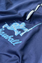 画像をギャラリービューアに読み込む, MADE IN USA 83-85'S BASEBALL HALF-ZIP TRACK JACKET / NAVY [SIZE: L USED]
