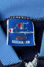 画像をギャラリービューアに読み込む, MADE IN USA 83-85'S BASEBALL HALF-ZIP TRACK JACKET / NAVY [SIZE: L USED]
