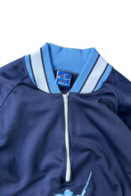 画像をギャラリービューアに読み込む, MADE IN USA 83-85'S BASEBALL HALF-ZIP TRACK JACKET / NAVY [SIZE: L USED]
