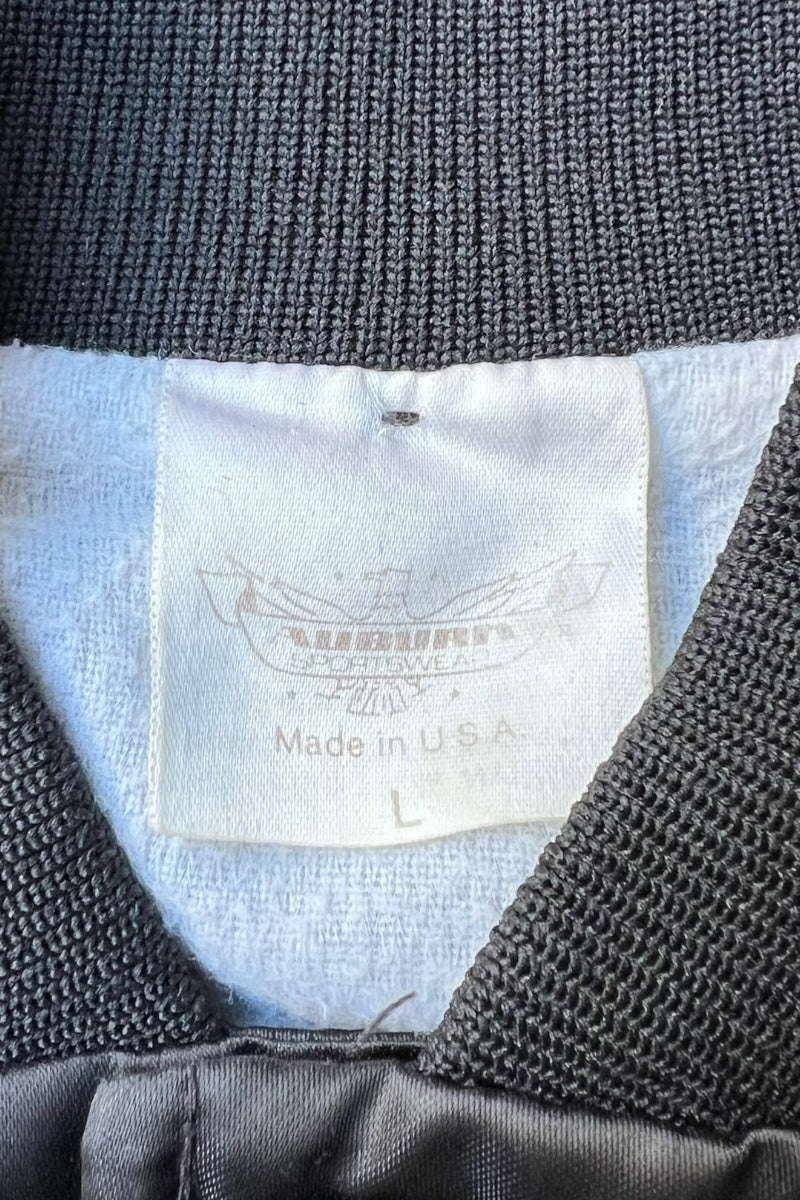 MADE IN USA 80'S FORD RACING SATIN JACKET / BLACK [SIZE: L USED]