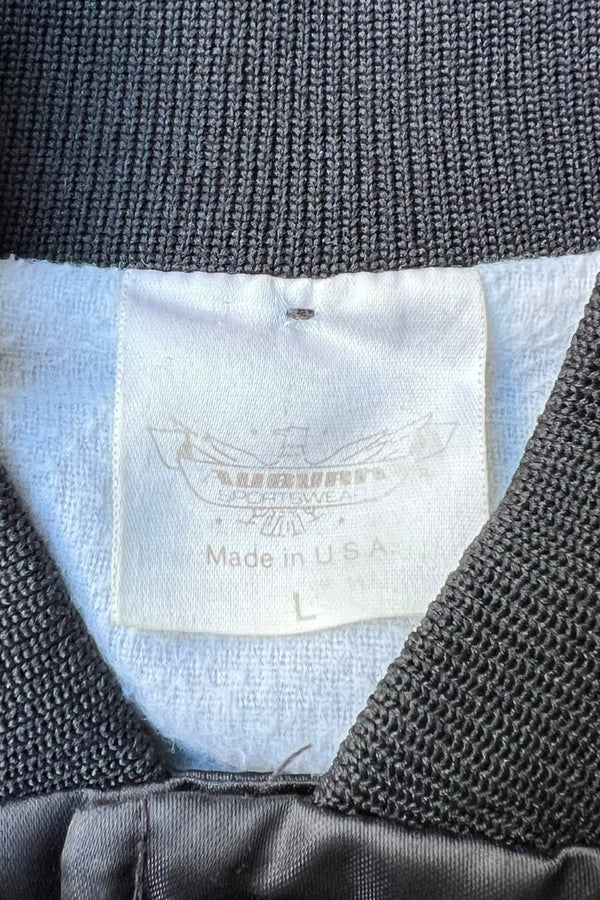 MADE IN USA 80'S FORD RACING SATIN JACKET / BLACK [SIZE: L USED]