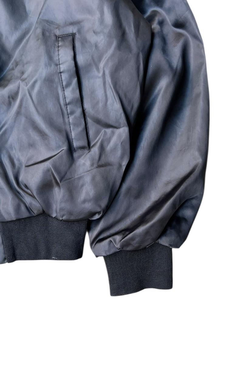 MADE IN USA 80'S FORD RACING SATIN JACKET / BLACK [SIZE: L USED]