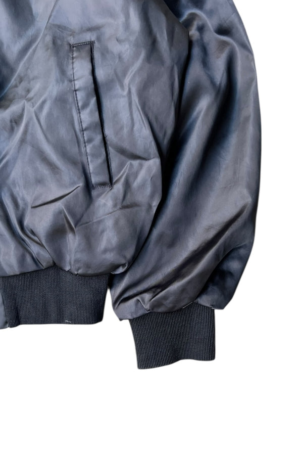 MADE IN USA 80'S FORD RACING SATIN JACKET / BLACK [SIZE: L USED]