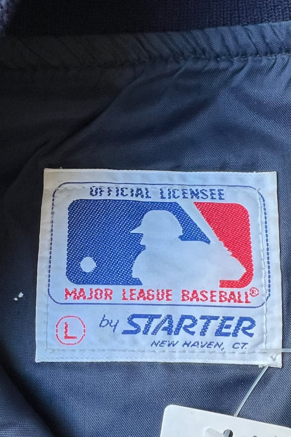 90'S NY YANKEES NYLON STADIUM JACKET / NAVY [SIZE: L USED]