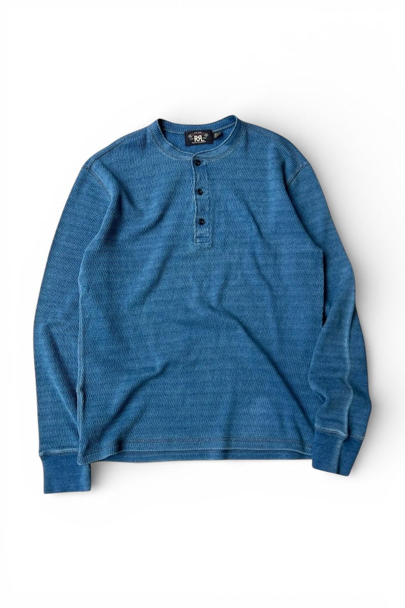 HENLY NECK L/S T-SHIRT / INDIGO [SIZE: M USED]