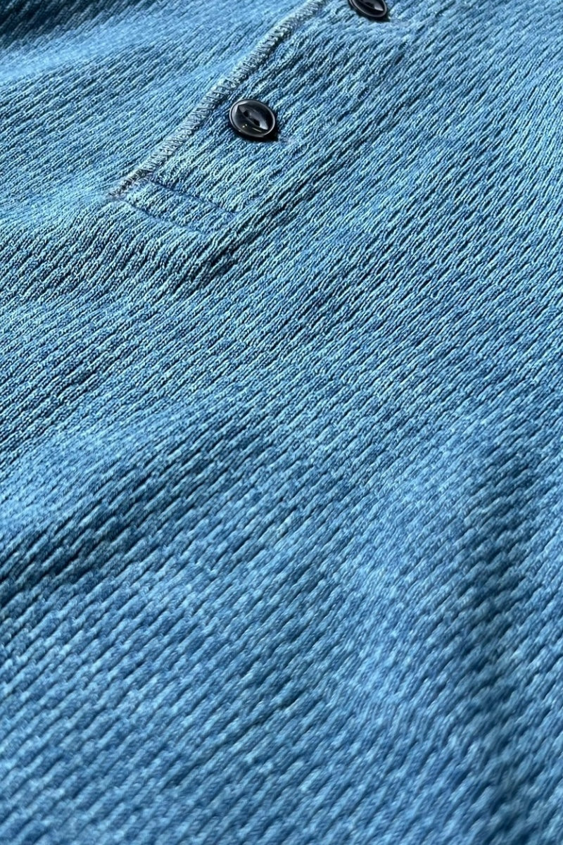 HENLY NECK L/S T-SHIRT / INDIGO [SIZE: M USED]