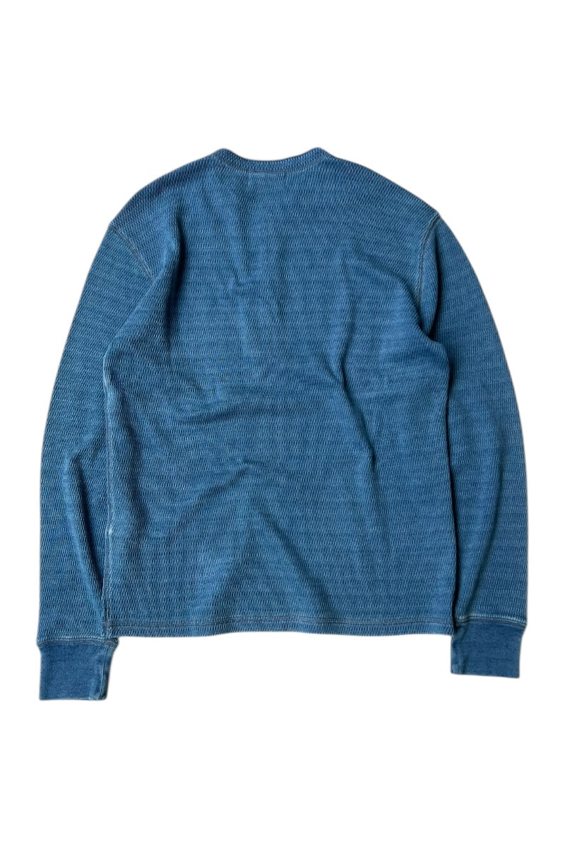HENLY NECK L/S T-SHIRT / INDIGO [SIZE: M USED]
