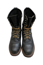 画像をギャラリービューアに読み込む, MADE IN USA 13'S 8INCH LOGGER LEATER BOOTS STEEL TOE / BLACK [SIZE: US 8.0 (26.0cm相当) USED]
