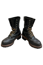 画像をギャラリービューアに読み込む, MADE IN USA 13'S 8INCH LOGGER LEATER BOOTS STEEL TOE / BLACK [SIZE: US 8.0 (26.0cm相当) USED]
