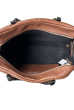 画像をギャラリービューアに読み込む, MADE IN ITALY LEATHER BOSTON BAG / BROWN [SIZE: ONE SIZE USED]
