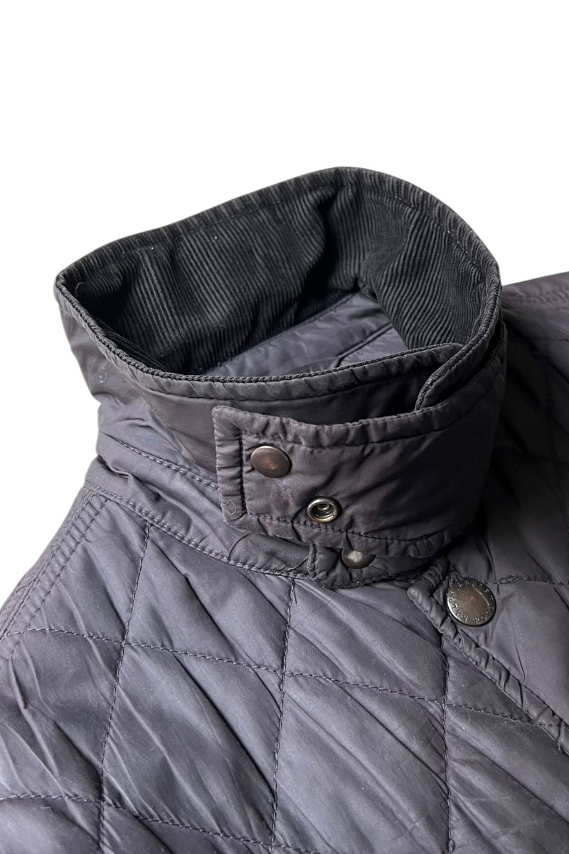 90'S QUILTING HUNTING JACKET / BLACK [SIZE: M USED]
