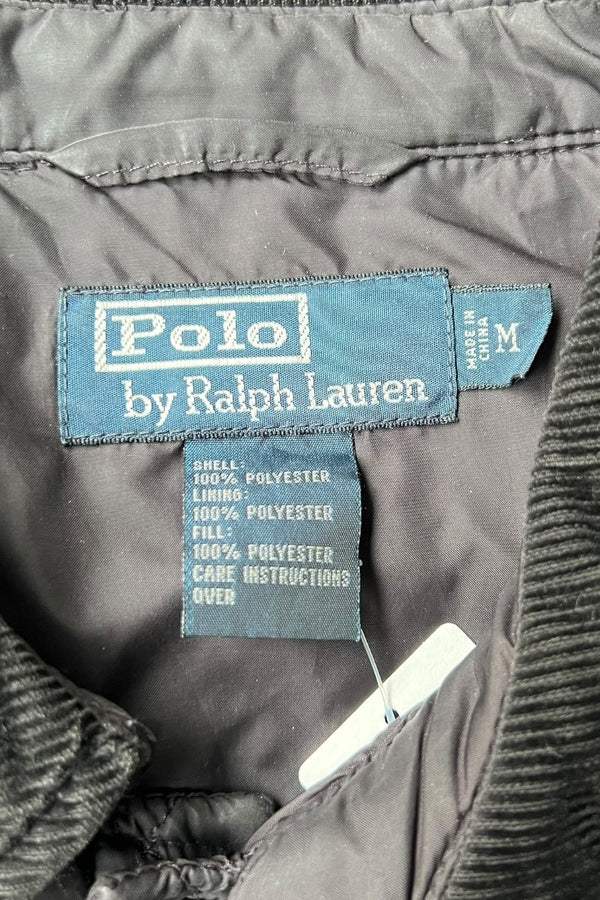 90'S QUILTING HUNTING JACKET / BLACK [SIZE: M USED]