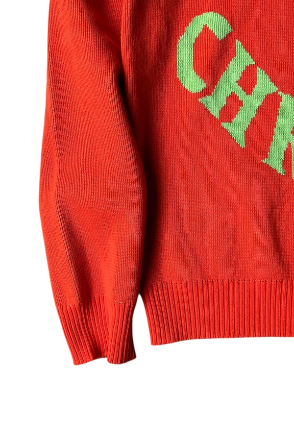 MADE IN PORTUGAL SKATEBOARDING KNIT SWEATER / ORANGE [SIZE: S USED]