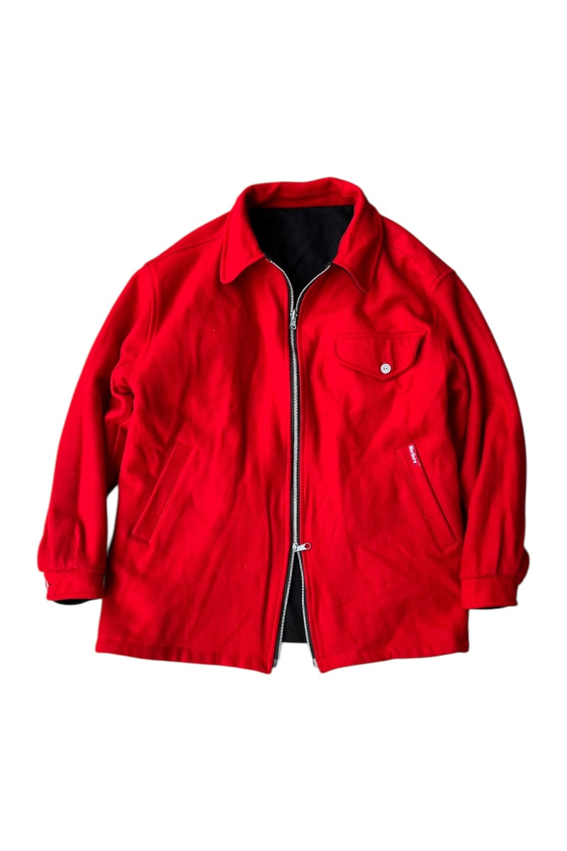 90'S WOOL REVERSIBLE JACKET / BLACK [SIZE: L USED]
