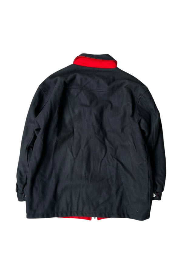 90'S WOOL REVERSIBLE JACKET / BLACK [SIZE: L USED]