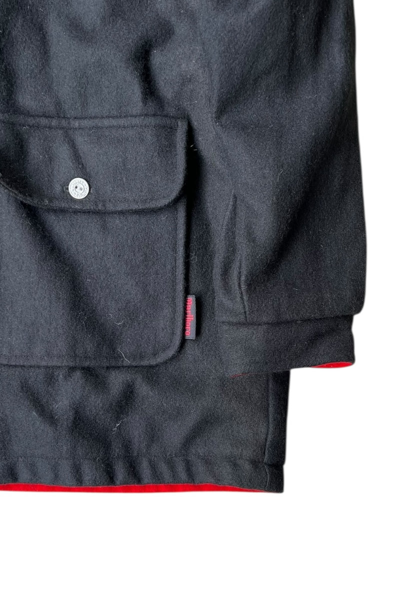 90'S WOOL REVERSIBLE JACKET / BLACK [SIZE: L USED]