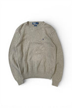 画像をギャラリービューアに読み込む, 90'S COTTON KNIT SWEATER / KHAKI [SIZE: M USED]
