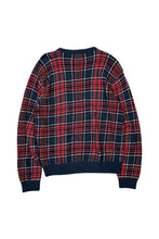 画像をギャラリービューアに読み込む, 90'S COTTON SWEATER / CHECK [SIZE: M USED]
