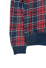 画像をギャラリービューアに読み込む, 90'S COTTON SWEATER / CHECK [SIZE: M USED]
