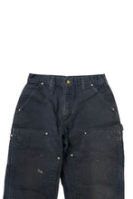 画像をギャラリービューアに読み込む, MADE IN USA 20'S DOUBLE KNEE DUCK PANTS USA企画品 / BLACK [SIZE: 32 USED]
