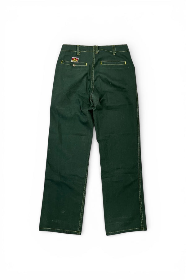 90'S-Y2K WORK PANTS / GREEN [SIZE: 32 USED]