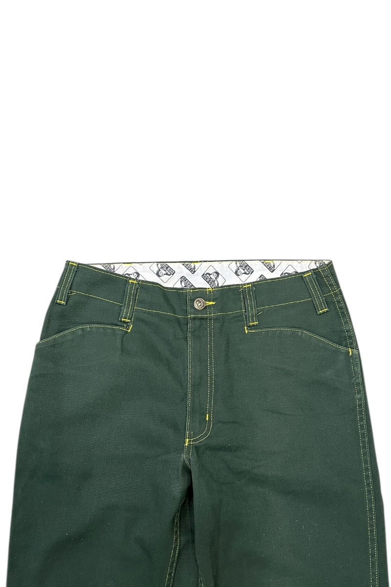 90'S-Y2K WORK PANTS / GREEN [SIZE: 32 USED]