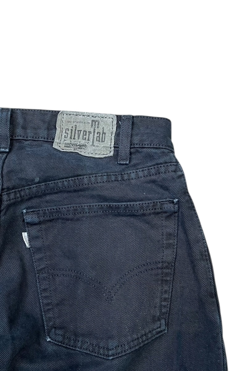 MADE IN USA 90'S BAGGY DENIM PANTS SULFUR BLACK / BLACK [SIZE: 32 USED]