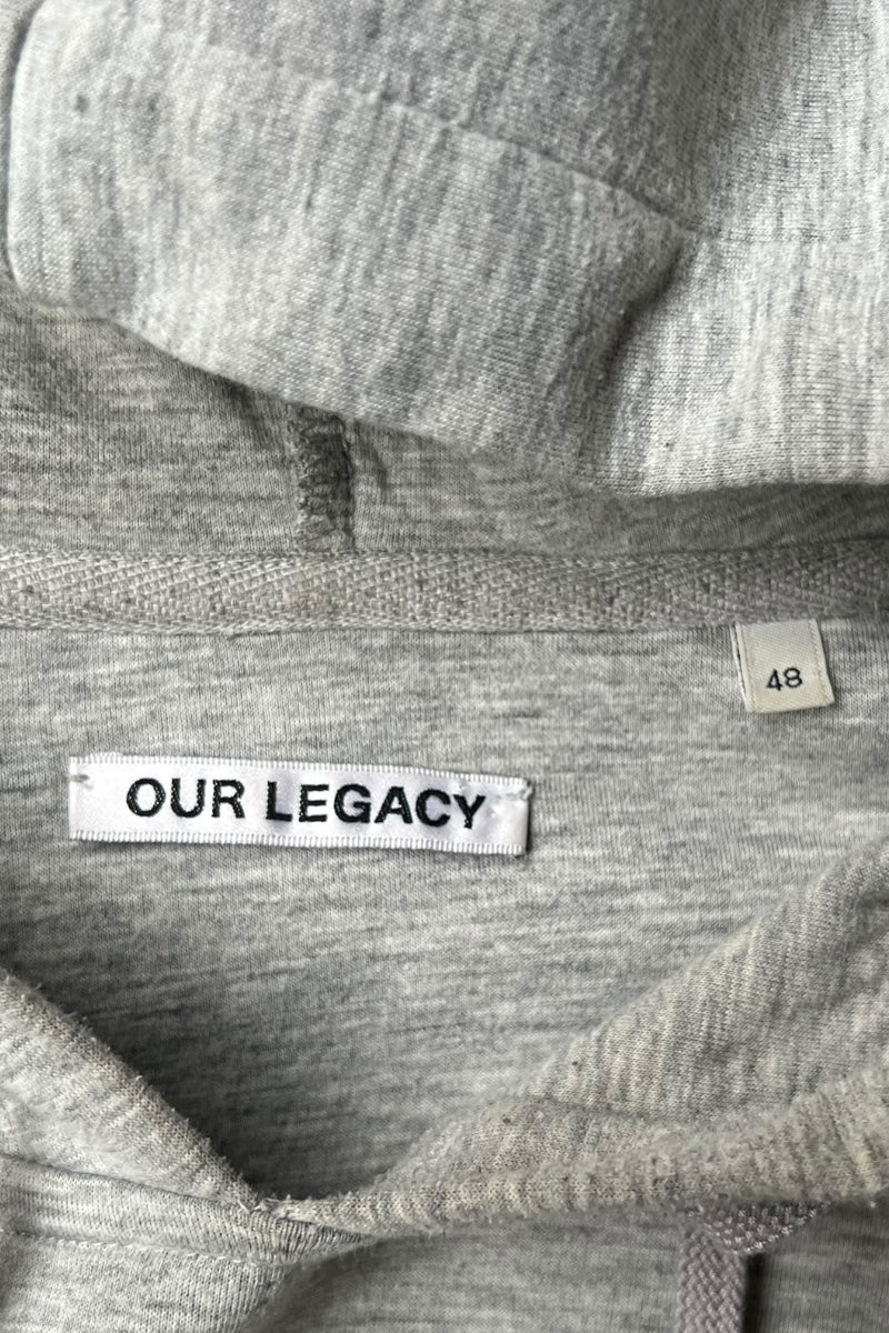 MADE IN PORTUGAL SCUBA HOODIE SWEATSHIRT / GRAY [SIZE: 48 USED]