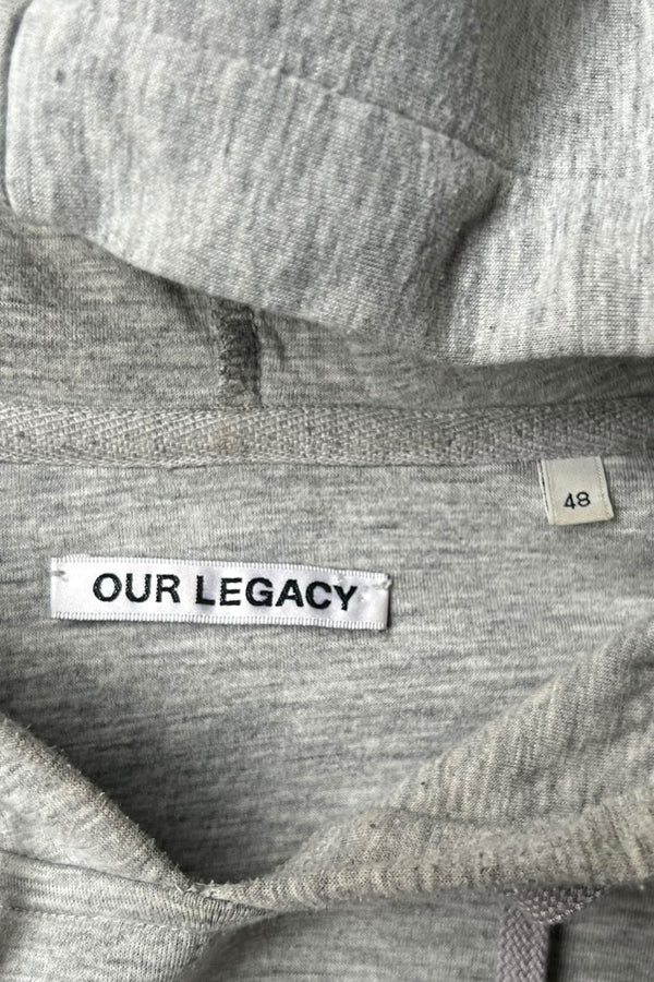 MADE IN PORTUGAL SCUBA HOODIE SWEATSHIRT / GRAY [SIZE: 48 USED]