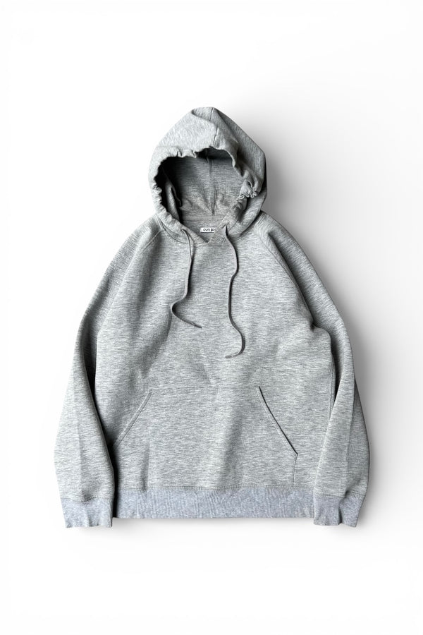 MADE IN PORTUGAL SCUBA HOODIE SWEATSHIRT / GRAY [SIZE: 48 USED]
