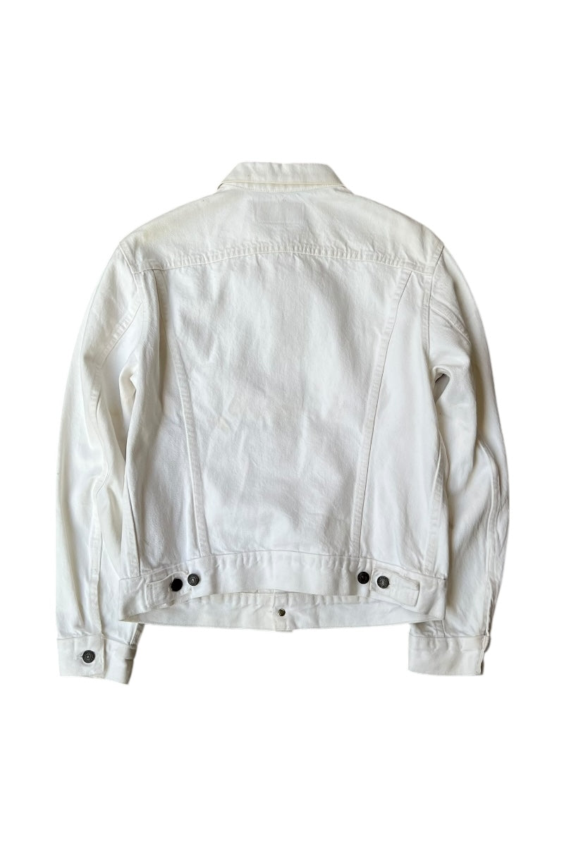 MADE IN USA 90'S 3RD TYPE DENIM JACKET / WHITE [SIZE: M USED]